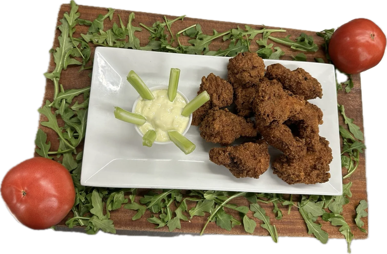 10 breaded wings